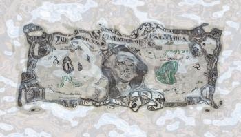Royalty Free Photo of a One Dollar Bill