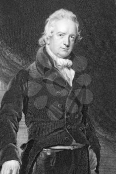 John Abernethy (1764-1831) on engraving from 1832. English surgeon, grandson of the Reverend John Abernethy. Engraved by J.Cochran after a painting by T.Lawrence and published by Fisher, Son & Co Lond