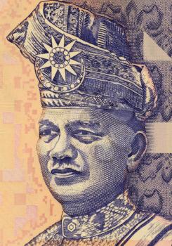 Tunku Abdul Rahman (1903-1990) on 2 Ringgit 1996 banknote from Malaysia. Chief Minister of the Federation of Malaya from 1955 and the country's first Prime Minister from independence in 1957.