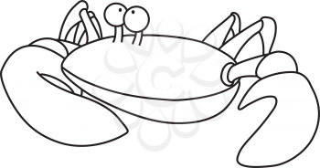 Royalty Free Clipart Image of a Crab