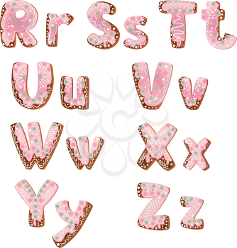 illustration of a cake letters RZ