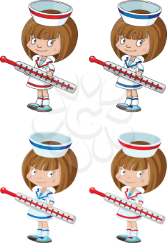 illustration of a nurse
