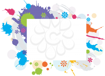 Royalty Free Clipart Image of Paint Spatters