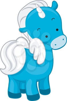 Royalty Free Clipart Image of a Unicorn