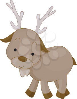 Royalty Free Clipart Image of a Caribou