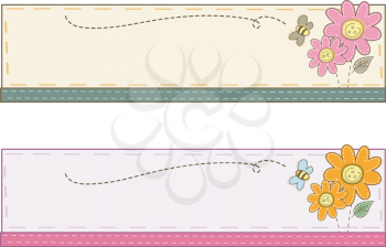 Illustration of a Web Banner with a Crafts Theme