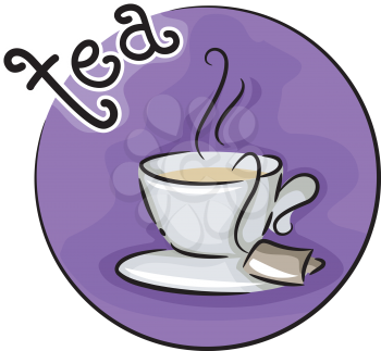 Icon Illustration Featuring a Cup of Tea
