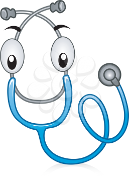 Illustration of a Happy Stethoscope