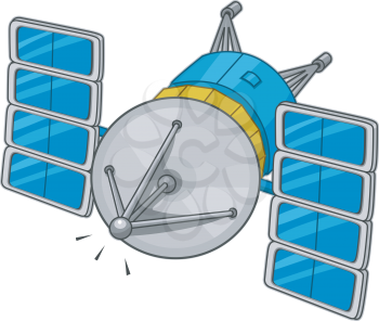 Illustration of a Space Satellite