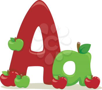 Illustration Featuring the Letter A