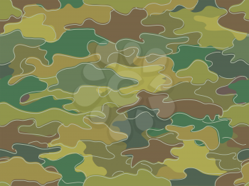 Royalty Free Clipart Image of a Camouflage Print