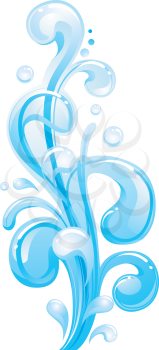 Illustration of Water Splash Design