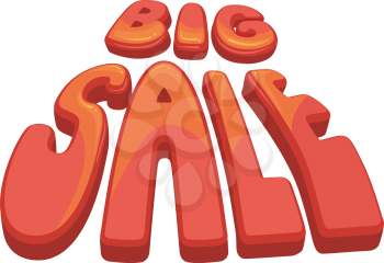 Typography Illustration Featuring the Phrase Big Sale