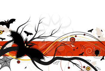 Royalty Free Clipart Image of a Halloween Background