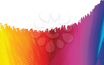 Royalty Free Clipart Image of a Background With Rainbow Paint
