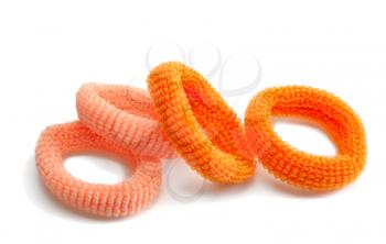 Royalty Free Photo of Four Cloth Elastic Bands