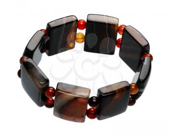 Royalty Free Photo of a Bracelet Made of Polished Stones