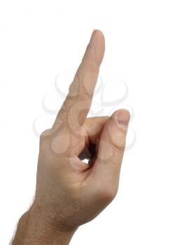 Royalty Free Photo of a Finger Pointing Up