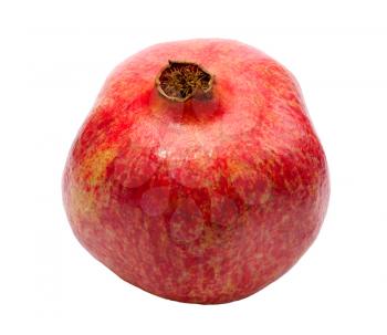 Royalty Free Photo of a Single Pomegranate on White