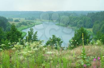 Royalty Free Photo of the River Vilija in Belarus