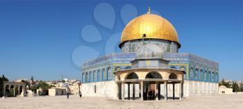 Dome of the Rock on the Temple Mount in Jerusalem, Israel. 