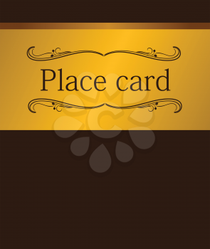 Royalty Free Clipart Image of a Luxury Card