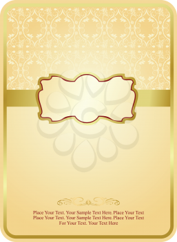 Royalty Free Clipart Image of a Wedding Invite Template