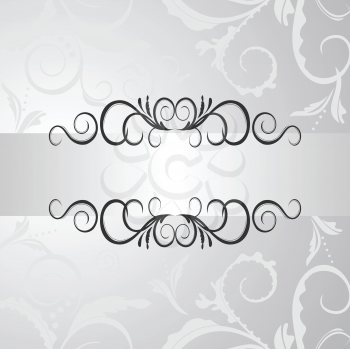 Royalty Free Clipart Image of an Ornate Background 