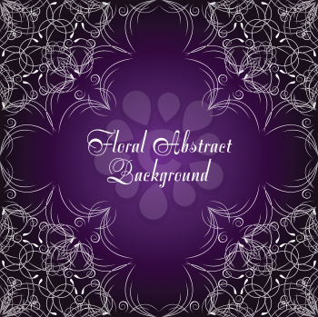 Royalty Free Clipart Image of a Purple Abstract Background