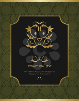 Royalty Free Clipart Image of an Ornate Background