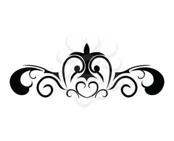 Royalty Free Clipart Image of a Swirl Design