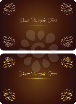 Royalty Free Clipart Image of Business Card Templates