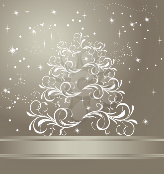 Royalty Free Clipart Image of a Decorative Holiday Background
