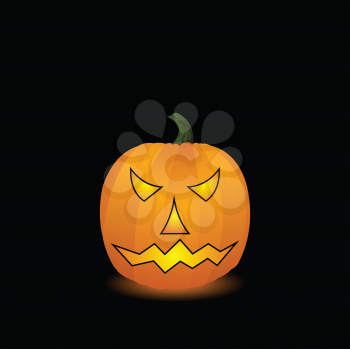 Royalty Free Clipart Image of a Pumpkin