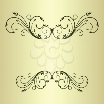 Royalty Free Clipart Image of an Ornate Design