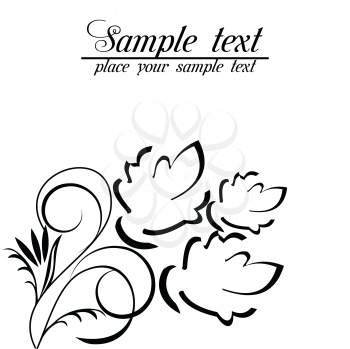 Royalty Free Clipart Image of a Set of Floral Borders