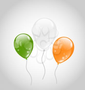 Illustration Irish colorful balloons for St. Patrick's Day - vector