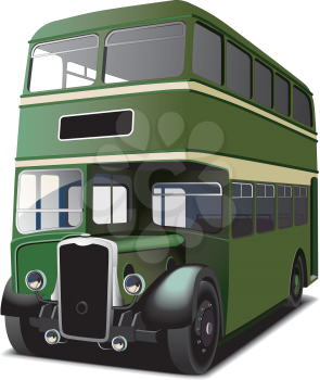 Royalty Free Clipart Image of a Double Decker Bus