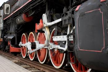 Royalty Free Photo of Steam Engine Wheels