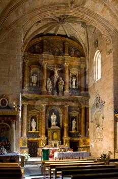 Royalty Free Photo of a Church Interior in Salamanca, Spain