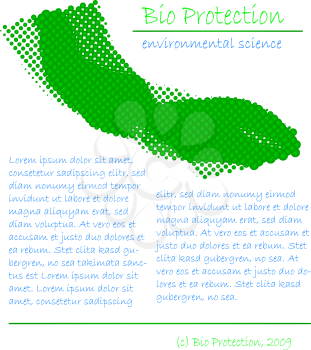Royalty Free Clipart Image of an Environmental Design