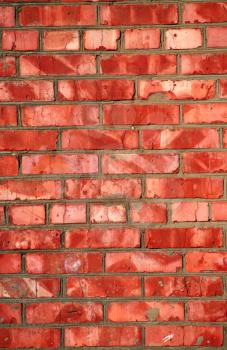 Red brick wall - architectural background texture