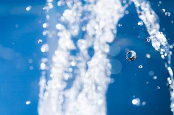 water drops levitating