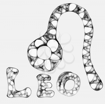 Royalty Free Clipart Image of a Symbol for Leo