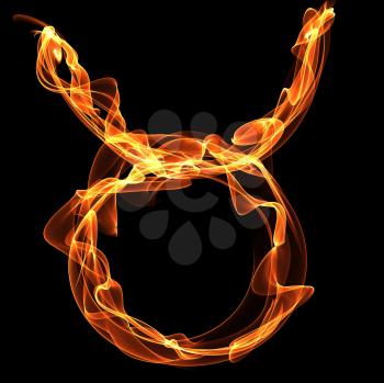 Royalty Free Clipart Image of Flames