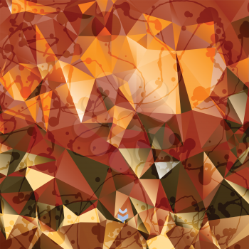 Creative stylized background of triangles