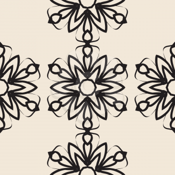 Stylized flower Seamless elegant Ornamental stylized flower pattern for your design wallpapers.
