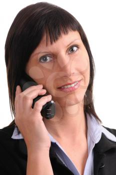 Royalty Free Photo of a Businesswoman Talking on a Phone