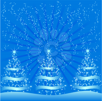 Royalty Free Clipart Image of a Festive Christmas Background