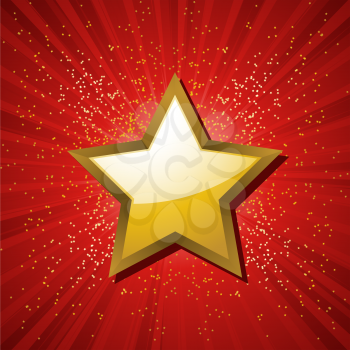 Royalty Free Clipart Image of a Festive Star Background